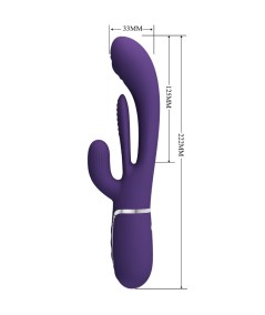 PRETTY LOVE - SHANIA TRIPLE VIBRADOR RABBIT MULTIFUNCIÓN MORADO