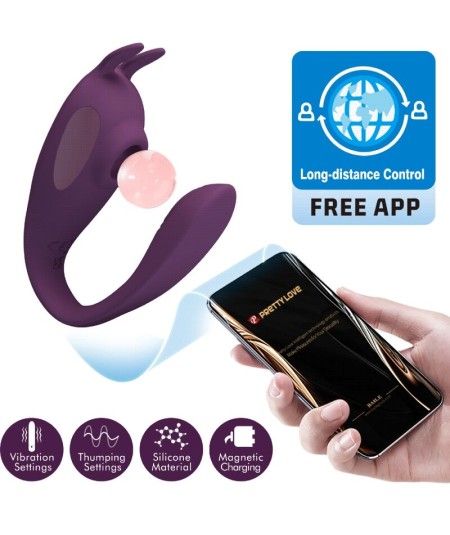 PRETTY LOVE - SHEY ESTIMULADOR & VIBRADOR APP GRATUITA LARGA DISTANCIA MORADO